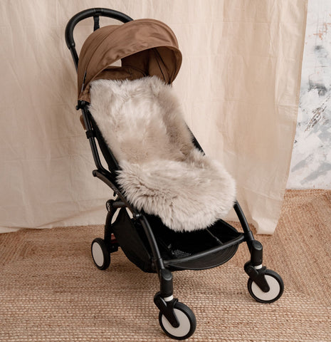 Baa Baby Pram Style Liner - Latte Long Hair