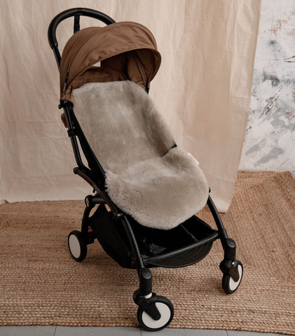 Baa Baby Pram Style Liner - Latte Shorn Hair