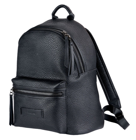 Bababing Luca Vegan Leather Changing Backpack - Black