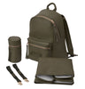 Bababing Luca Vegan Leather Changing Backpack - Olive