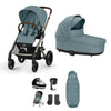 Cybex Balios S Lux 10 Piece Comfort Travel System Bundle - Stormy Blue