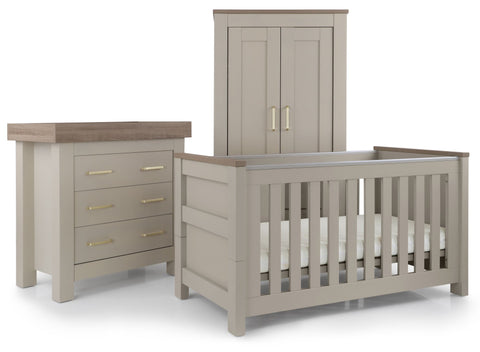 Babystyle Bordeaux 3 Piece Furniture Set - Oatmeal