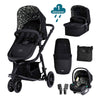 Cosatto Giggle 3 in 1 iSize and Accessory Bundle - Silhouette