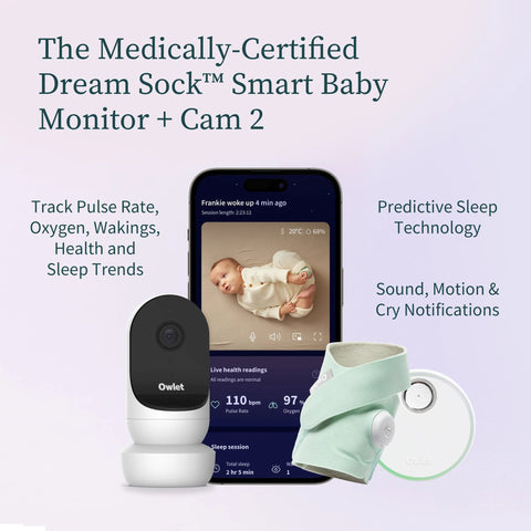Owlet Dream Sock and Cam 2 Bundle - Mint