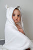 Shnuggle Wearable Hooded Baby Towel - White