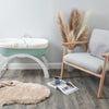 Shnuggle Dreami Moses Basket & Stand - Eucalyptus