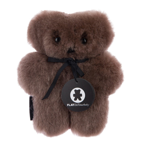 FLATOUT Sheepskin Baby Bear - Chocolate