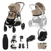 Cybex Gazelle S Toddler/Newborn Luxury Bundle - Almond Beige