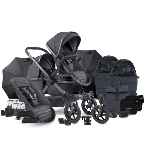 iCandy Peach 7 All-Terrain Storm Double Complete Bundle