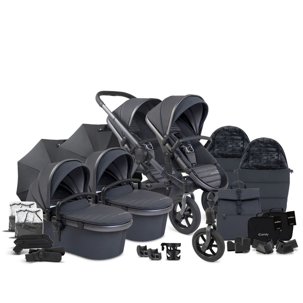 iCandy Peach 7 All-Terrain Storm Twin Complete Bundle
