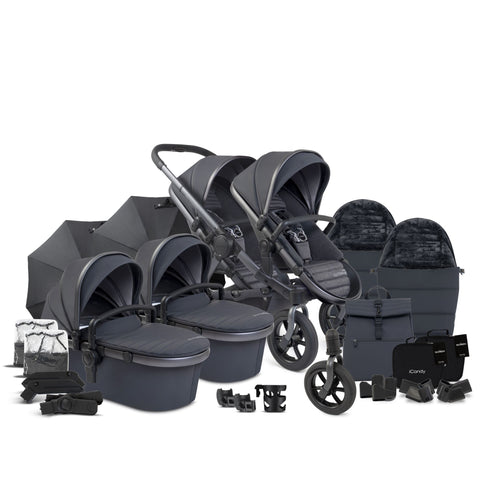 iCandy Peach 7 All-Terrain Storm Twin Complete Bundle