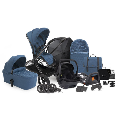 iCandy Core & Cocoon Complete Travel System and Accessory Bundle - Atlantis Blue