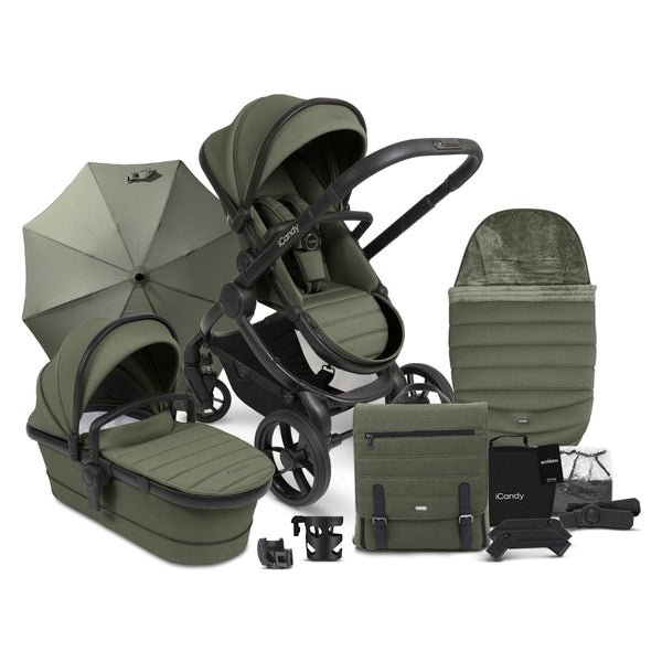 iCandy Peach 7 & Cocoon Complete Travel System and Accessory Bundle - Ivy