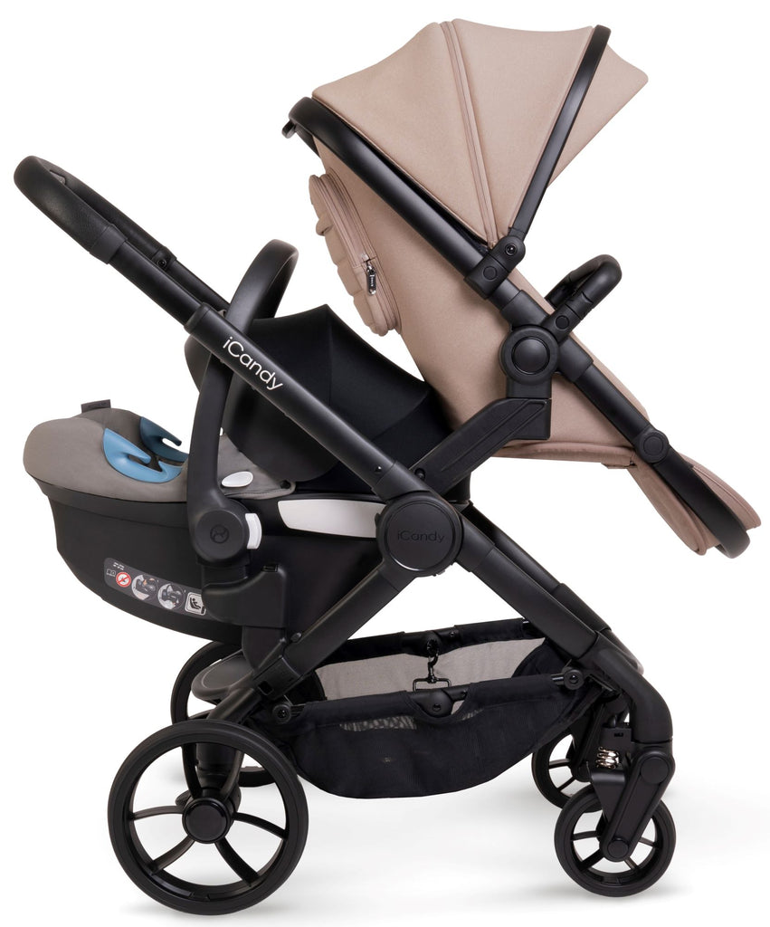 Icandy peach double carrycot sales
