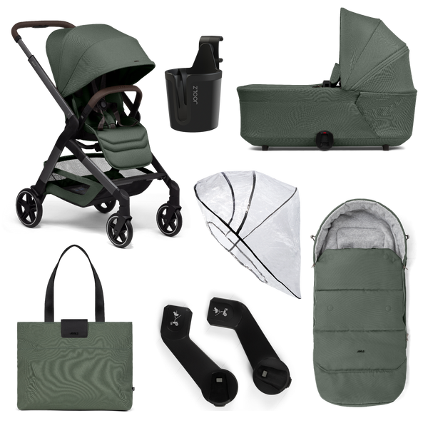Joolz Hub2 Pram and Accessory Bundle - Forest Green