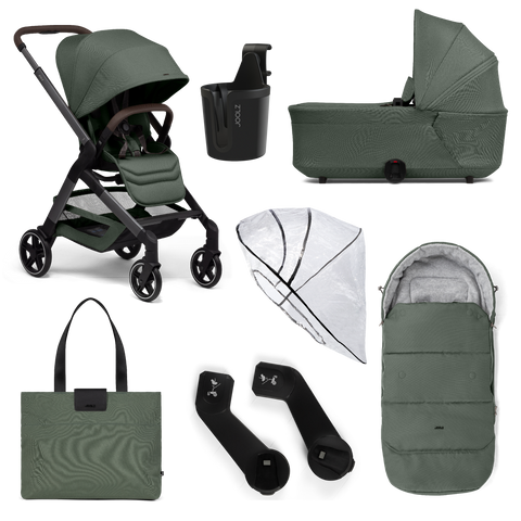 Joolz Hub2 Pram and Accessory Bundle - Forest Green