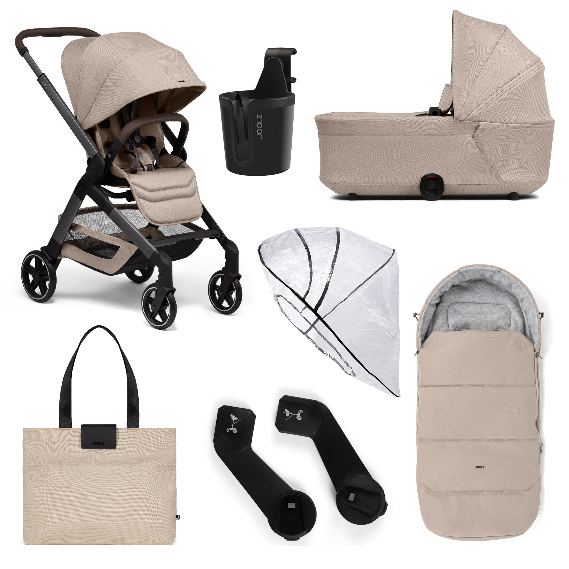 Joolz Hub2 Pram and Accessory Bundle Sandy Taupe – Bumpstart