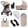 Joolz Hub2 Pram and Accessory Bundle - Sandy Taupe