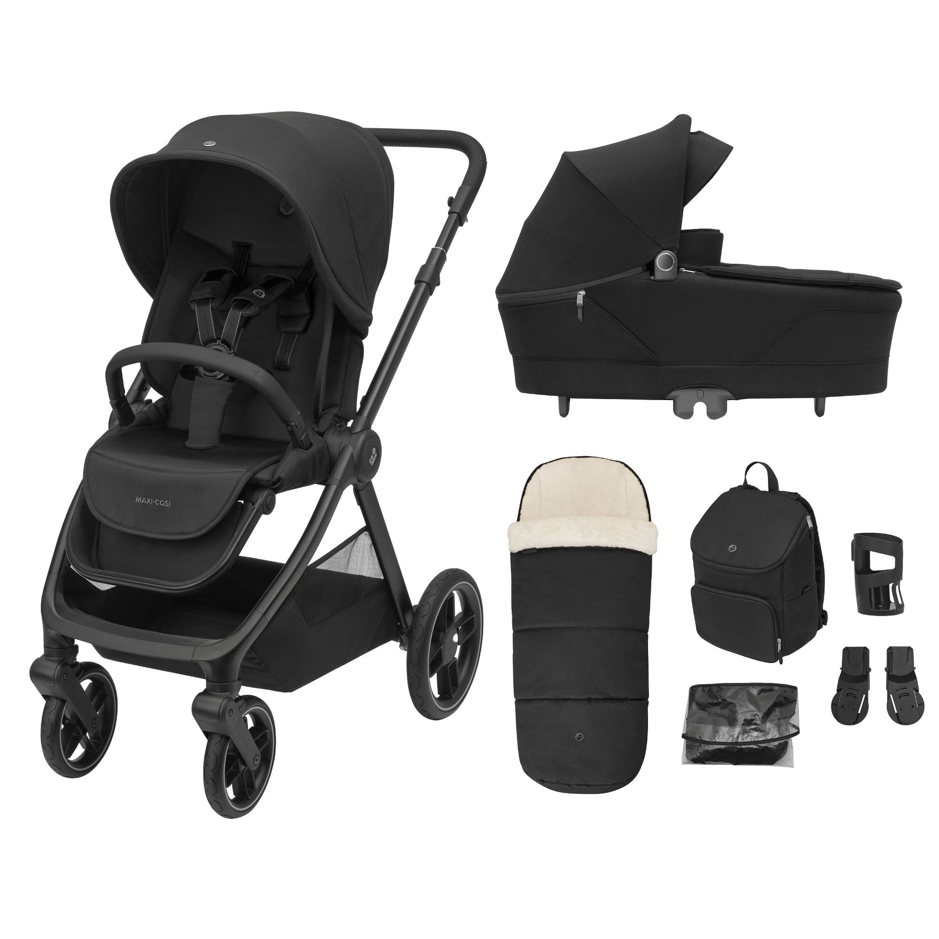 Maxi Cosi Oxford+ 7 Piece Pram and Accessory Bundle