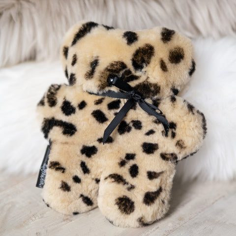 FLATOUT Sheepskin Baby Bear - Leopard