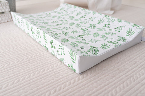 The Gilded Bird Luxury Changing Mat - Lovely Leaves Green
