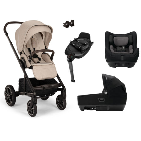 Nuna Mixx Next Generation Cari Travel System Bundle 2024 - Biscotti