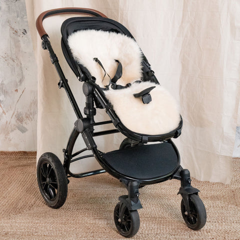 Baa Baby Buggy Style Liner - Milk Long Hair
