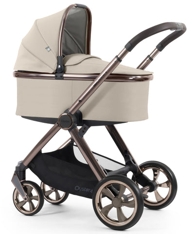 Babystyle Oyster 4 Luxury Travel System Bundle with Capsule Car Seat and Base - Buttermilk