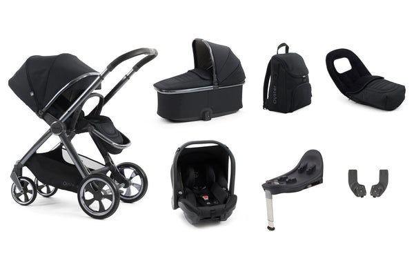 Babystyle Oyster 4 Luxury Travel System Bundle with Capsule Car Seat and Base - Carbonite