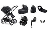 Babystyle Oyster 4 Luxury Travel System Bundle with Maxi Cosi Pebble 360 Pro V2 and Familyfix 360 Pro - Carbonite