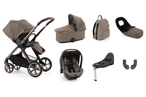 Babystyle Oyster 4 Luxury Travel System Bundle with Capsule Car Seat and Base - Mink