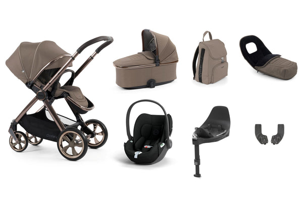 Babystyle Oyster 4 Luxury Travel System Bundle with Cybex Cloud T and Base T - Mink