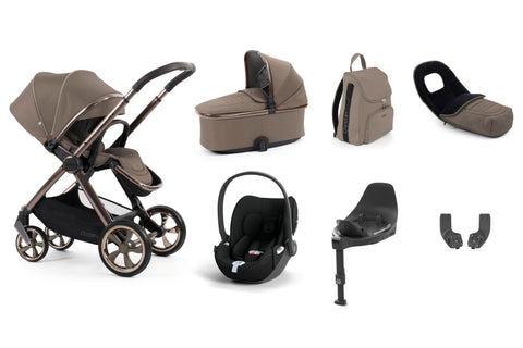 Babystyle Oyster 4 Luxury Travel System Bundle with Cybex Cloud T and Base T - Mink