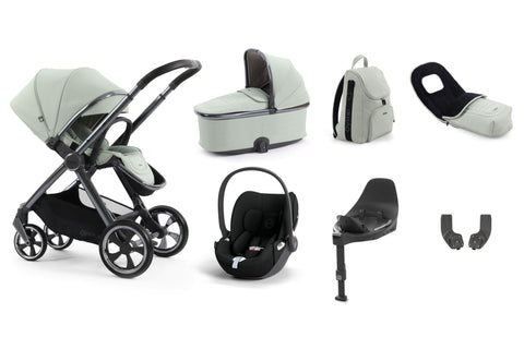 Babystyle Oyster 4 Luxury Travel System Bundle with Cybex Cloud T and Base T - Pistachio