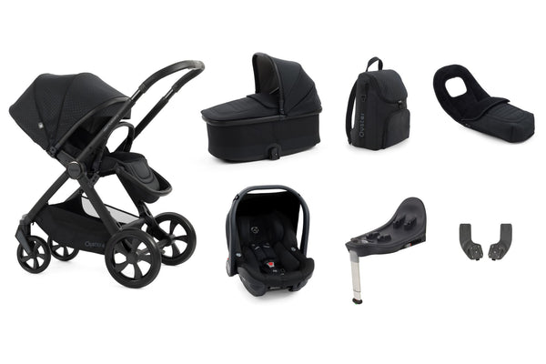 Babystyle Oyster 4 Luxury Travel System Bundle with Capsule Car Seat and Base - Raven