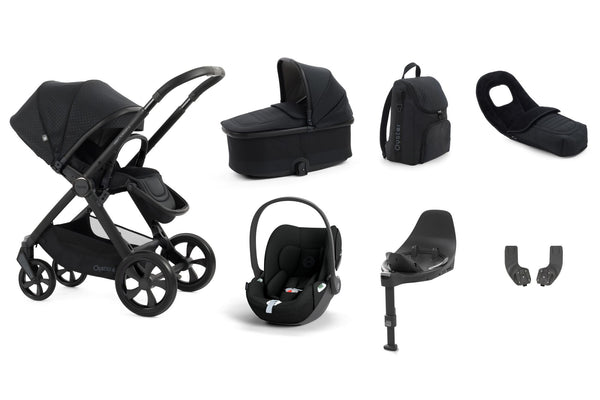 Babystyle Oyster 4 Luxury Travel System Bundle with Cybex Cloud T and Base T - Raven