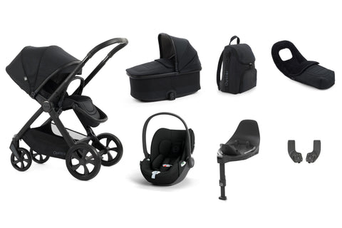 Babystyle Oyster 4 Luxury Travel System Bundle with Cybex Cloud T and Base T - Raven