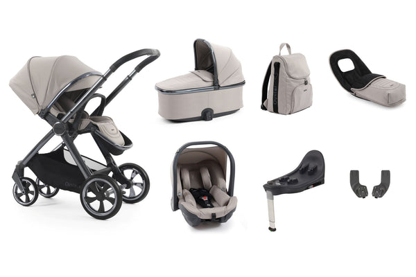Babystyle Oyster 4 Luxury Travel System Bundle with Capsule Car Seat and Base - Stone