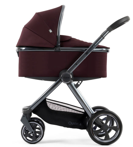 Babystyle Oyster 4 Luxury Travel System Bundle with Maxi Cosi Pebble 360 Pro V2 and Familyfix 360 Pro - Mulberry