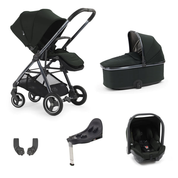 Babystyle Oyster Gravity + 5 Piece Travel System Bundle - Black Olive