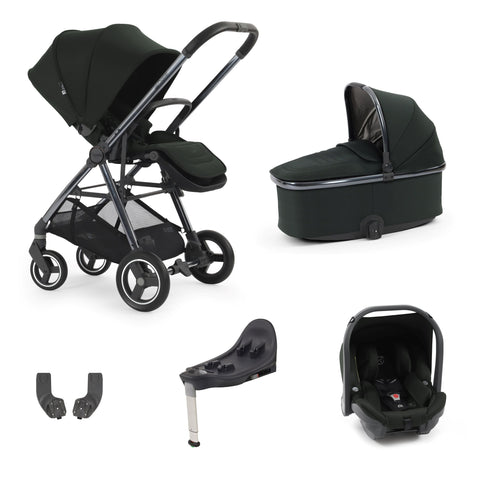 Babystyle Oyster Gravity + 5 Piece Travel System Bundle - Black Olive