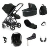Babystyle Oyster Gravity + 9 Piece Luxury Travel System Bundle - Black Olive