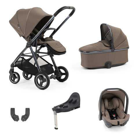 Babystyle Oyster Gravity + 5 Piece Travel System Bundle - Mink