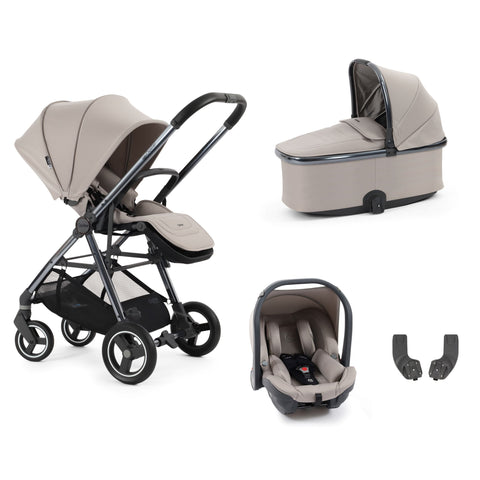 Babystyle Oyster Gravity + 4 Travel System Bundle - Stone