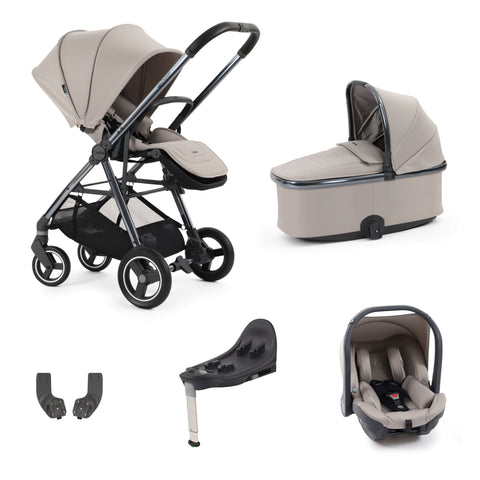 Babystyle Oyster Gravity + 5 Travel System Bundle - Stone