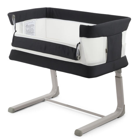 Oyster Wiggle Crib Co-Sleeper - Carbonite