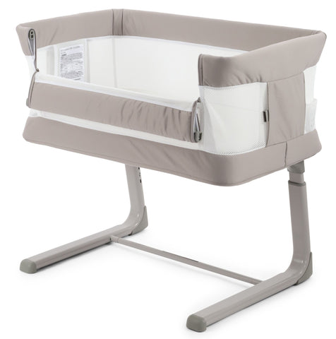Oyster Wiggle Crib Co-Sleeper - Stone