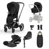 Cybex Priam Travel System Bundle - Chrome Black/Sepia Black