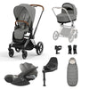 Cybex Priam Travel System Bundle - Chrome Brown/Mirage Grey