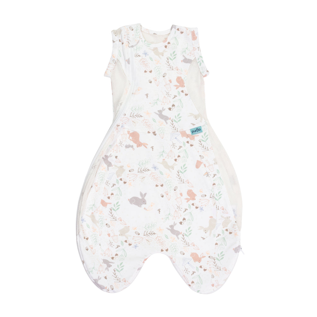 Purflo Swaddle to Sleep Bag Lightweight Storybook Bumpstart Babyshop